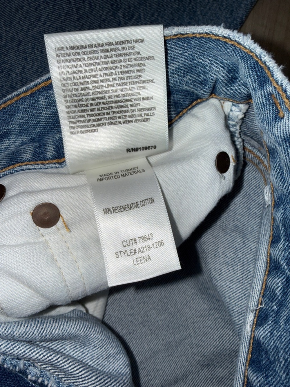 Agolde high waisted Leena baby flare boot cut jeans size 26 - Picture 7 of 10